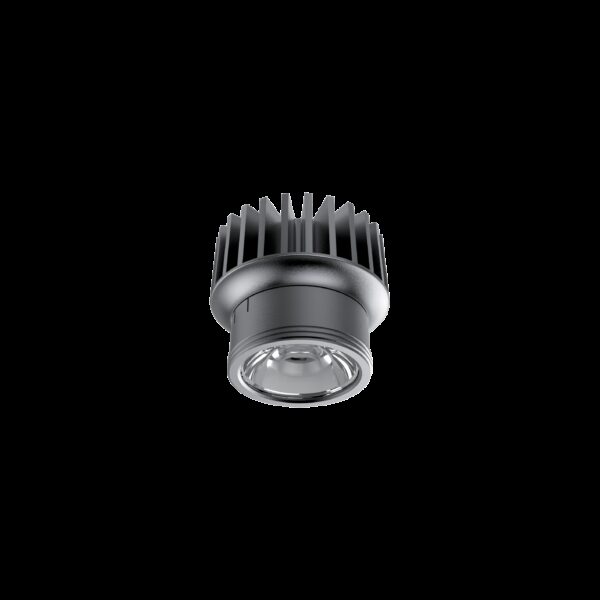 10W įleidžiamas šviestuvas DYNAMIC, juodas, 3000K