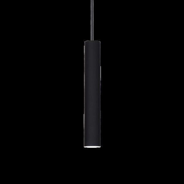 9W pakabinamas šviestuvas TUBE, 3000K, juodas