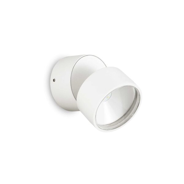 7W paviršinis lauko šviestuvas OMEGA ROUND, baltas, 4000K