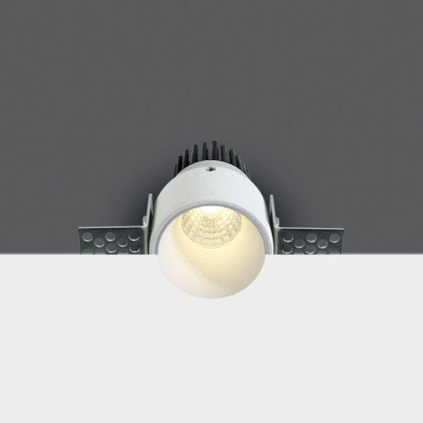 3W LED užglaistomas šviestuvas, baltas, 3000K