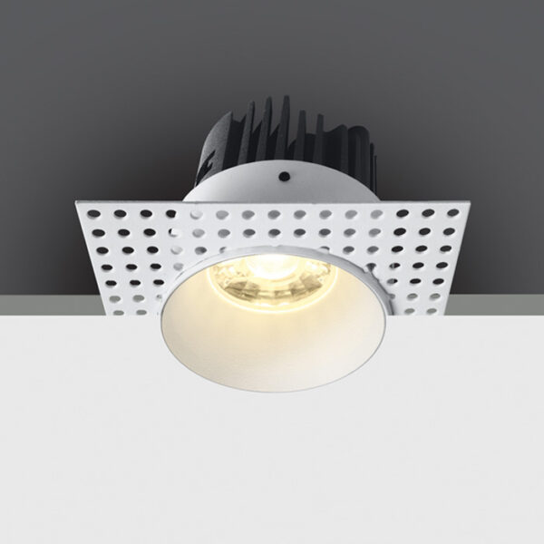 6,5W LED užglaistomas šviestuvas, baltas, 3000K