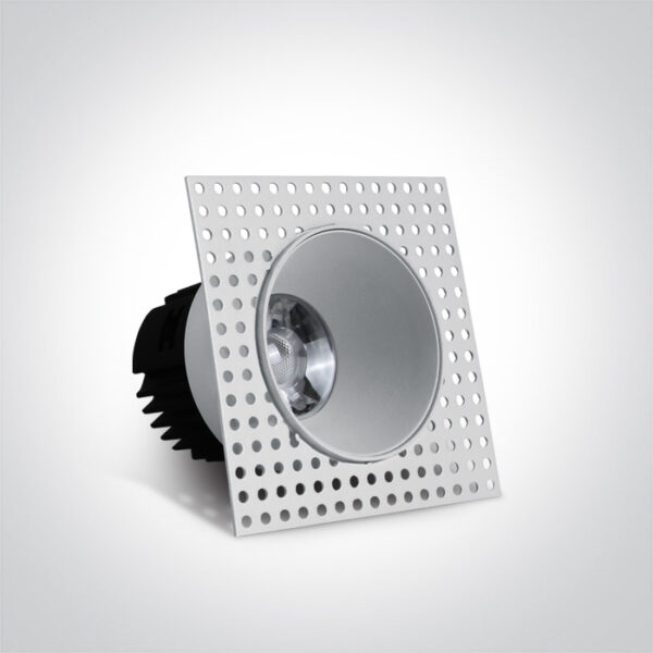 6,5W LED užglaistomas šviestuvas, baltas, 3000K - Image 2