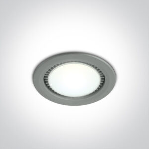 9W LED įleidžiamas šviestuvas, pilkas, 6000K