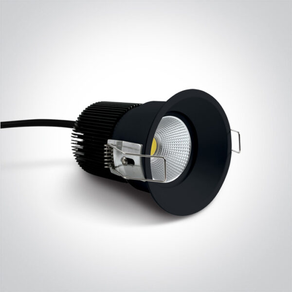 12W LED įleidžiamas šviestuvas, juodas, 3000K - Image 2
