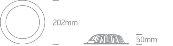 20W LED įleidžiamas šviestuvas, 4000K - Image 4