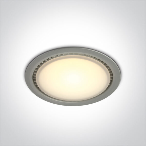 28W LED įleidžiamas šviestuvas, pilkas, 3000K