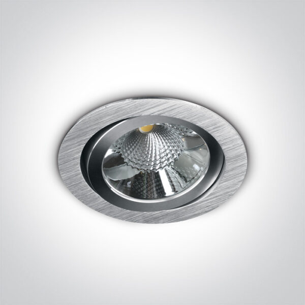 6W LED įleidžiamas pakreipiamas šviestuvas, aliuminio sp., 3000K