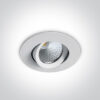 7W LED įleidžiamas pakreipiamas šviestuvas, baltas, 3000K