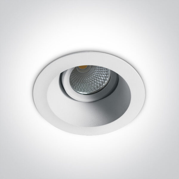 7W LED įleidžiamas pakreipiamas šviestuvas, baltas, 4000K