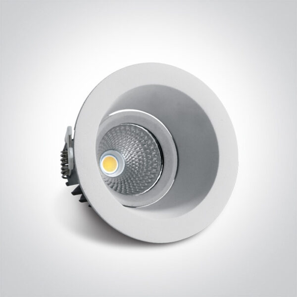 7W LED įleidžiamas pakreipiamas šviestuvas, baltas, 4000K - Image 2