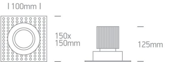 30W LED įleidžiamas pakreipiamas šviestuvas, baltas, 4000K - Image 3