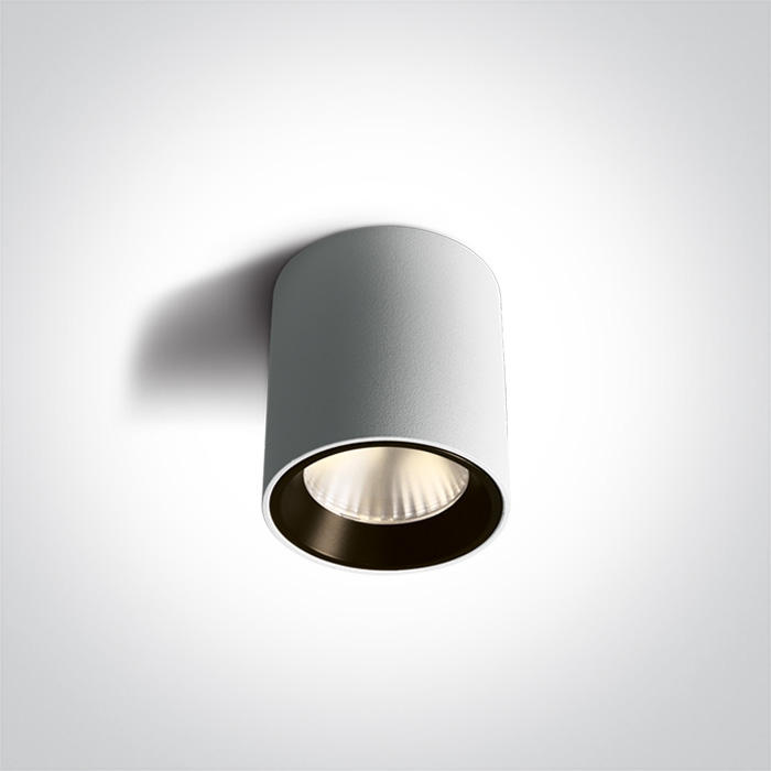7W LED cilindro formos šviestuvas, baltas, 3000K, 12107K/W/W