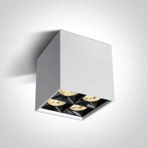 15W LED paviršinis šviestuvas, baltas, 3000K
