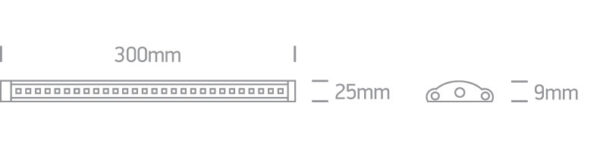 3W LED lentynų šviestuvas, 3000K - Image 2