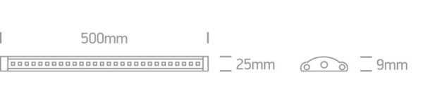 5W LED lentynų šviestuvas, 3000K - Image 2