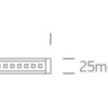 10W LED lentynų šviestuvas, 3000K - Image 2