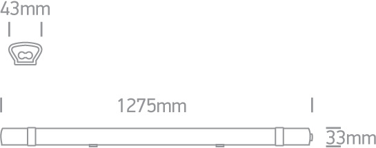 36W LED linijinis šviestuvas, baltas, 4000K - Image 3