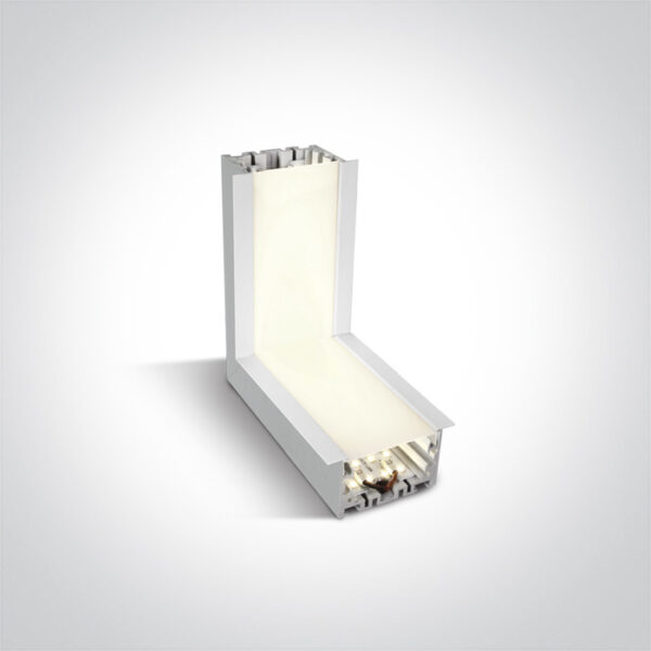 10W LED lubų - sienos kampinė jungtis, balta, 4000K