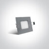 8W LED įleidžiama panelė, pilka, 6000K - Image 3