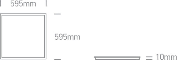 48W LED įleidžiama panelė, balta, 6000K - Image 2