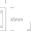 2x2W LED įleidžiamas šviestuvas, juodas, 3000K - Image 2