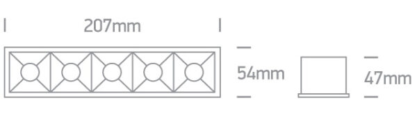 20W LED įleidžiamas šviestuvas, juodas, 3000K - Image 2