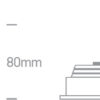 3W LED įleidžiamas pakreipiamas šviestuvas, aliuminio sp., 3000K - Image 3