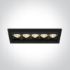 20W LED įleidžiamas pakreipiamas šviestuvas, juodas, 3000K