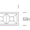 20W LED įleidžiamas pakreipiamas šviestuvas, juodas, 3000K - Image 2