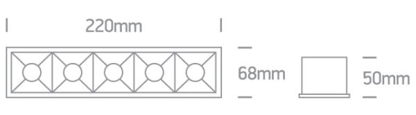 20W LED įleidžiamas pakreipiamas šviestuvas, juodas, 3000K - Image 2