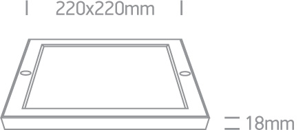 18W LED plafonas, baltas, 3000K - Image 3