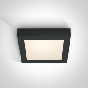 22W LED plafonas, juodas, 3000K