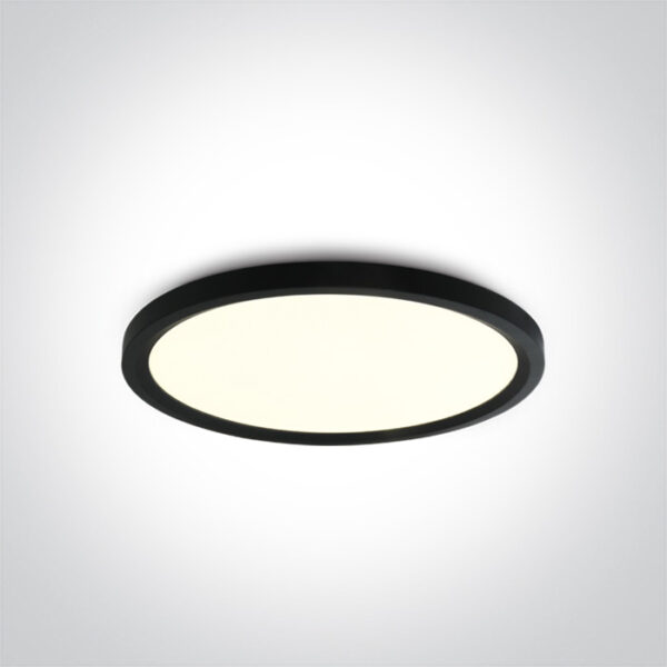 40W LED plafonas, juodas, 4000K