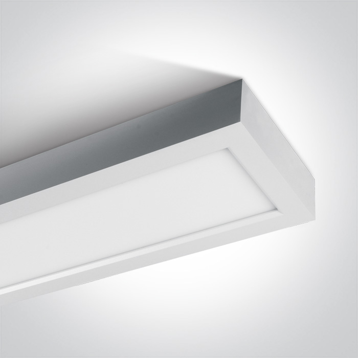 40W LED plafonas, baltas, 3000K, 62140RF/W/W