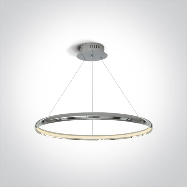 19W LED pakabinamas šviestuvas, chromo sp., 3000K