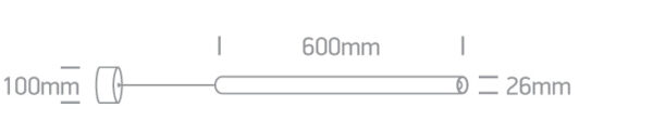 6W LED pakabinamas šviestuvas, juodas, 3000K - Image 3