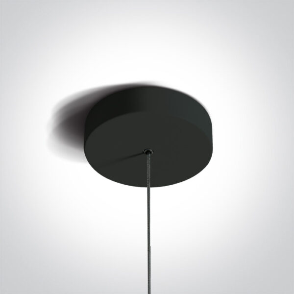 6W LED pakabinamas šviestuvas, juodas, 3000K - Image 2
