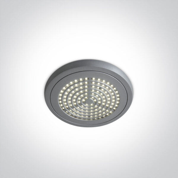 7W LED plafonas, pilkas, 4000K
