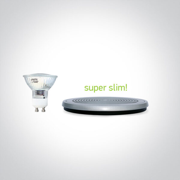 7W LED plafonas, pilkas, 4000K - Image 2