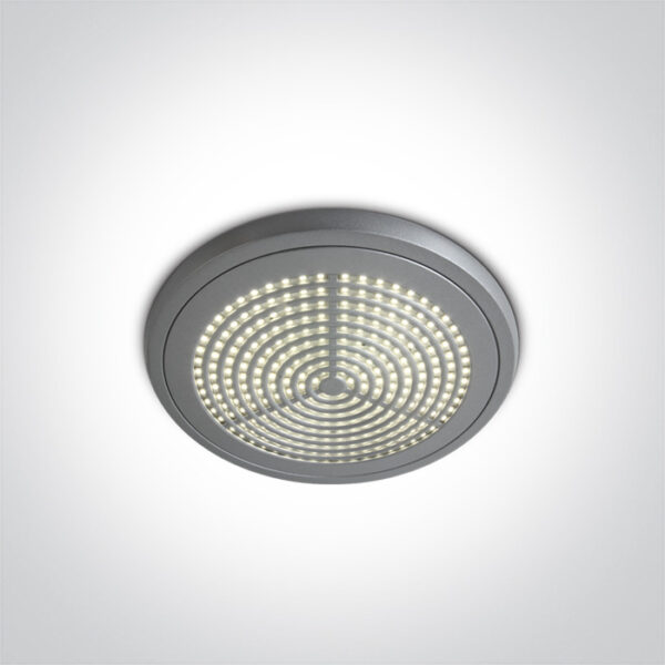 16W LED plafonas, pilkas, 4000K