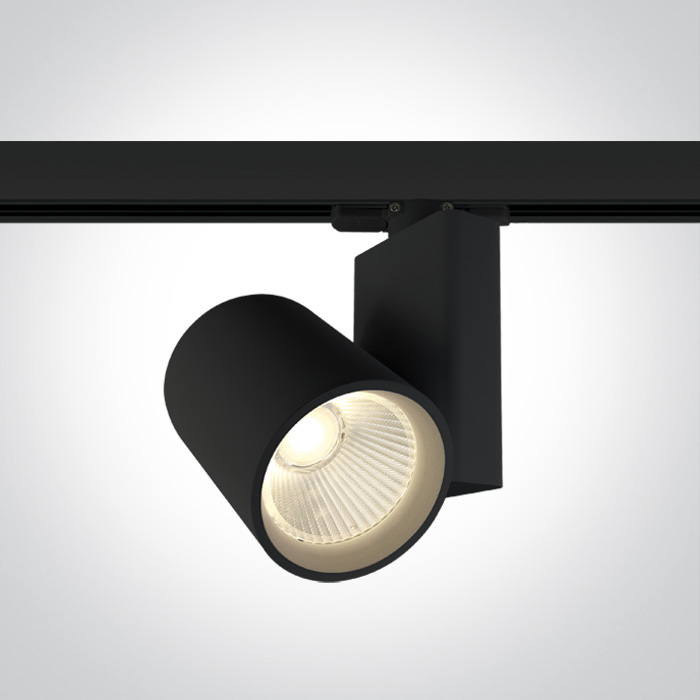 30W LED šviestuvas į bėgelius, juodas, 3000K, 65612NT/B/W