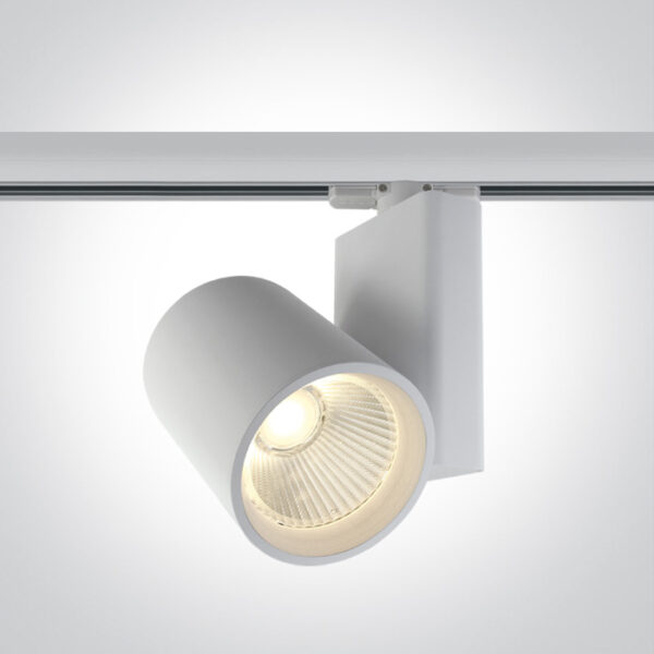 42W LED šviestuvas į bėgelius, baltas, 3000K