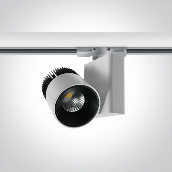 20W LED šviestuvas į bėgelius, baltas, 4000K