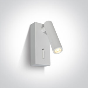 3W LED sieninis šviestuvas- skaitymo lempa, baltas, 3000K
