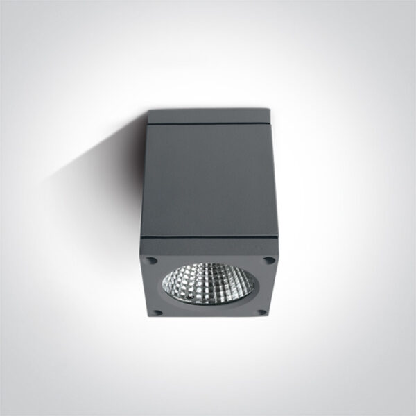 6W LED cilindro formos šviestuvas, antracito sp., 3000K