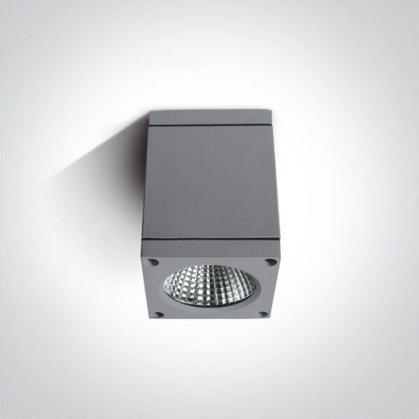 6W LED cilindro formos šviestuvas, pilkas, 3000K
