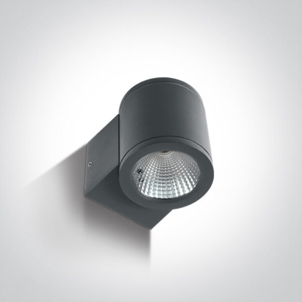 6W LED cilindro formos šviestuvas, antracito sp., 3000K