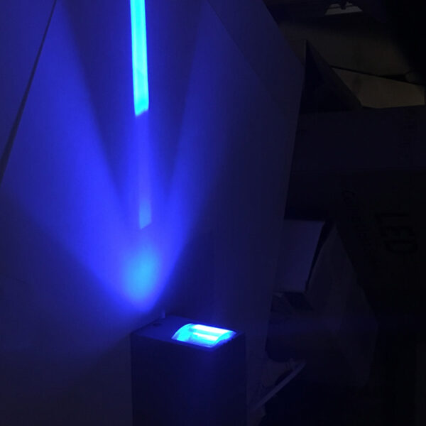 3W LED sieninis šviestuvas, antracito sp., mėlyna šviesos sp. - Image 2
