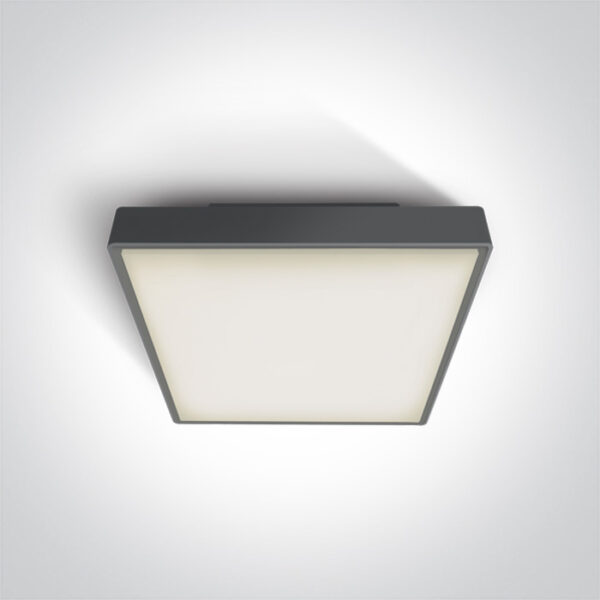 24W LED plafonas, antracito sp., 3000K