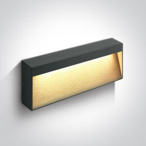 7W LED sieninis šviestuvas, antracito sp., 3000K